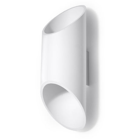 Wandlamp Penne Sollux Wit LxBxH 14x14x31 Aluminium Nnb