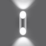 Wandlamp Penne Sollux Wit LxBxH 14x14x31 Aluminium Nnb