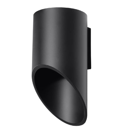 Wandlamp Penne Sollux Zwart LxBxH 14x14x31 Aluminium Nnb