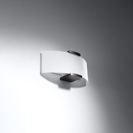 Wandlamp Emilio Sollux Wit, wenge LxBxH 40x20x15 Hout, Glas Nnb