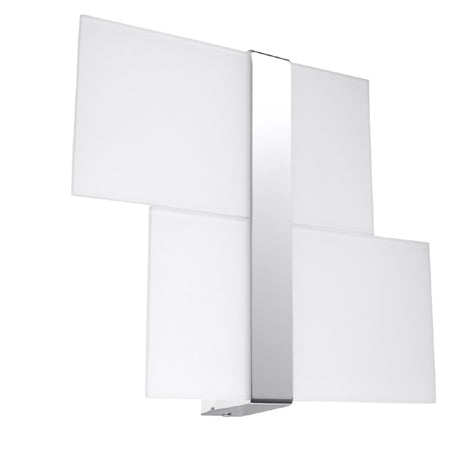 Wandlamp Massimo Sollux Wit, Zilver LxBxH 40x20x15 Metaal, Glas Nnb