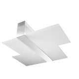 Plafondlamp Massimo Sollux Wit, Zilver LxBxH 63x33x15 Metaal, Glas Nnb