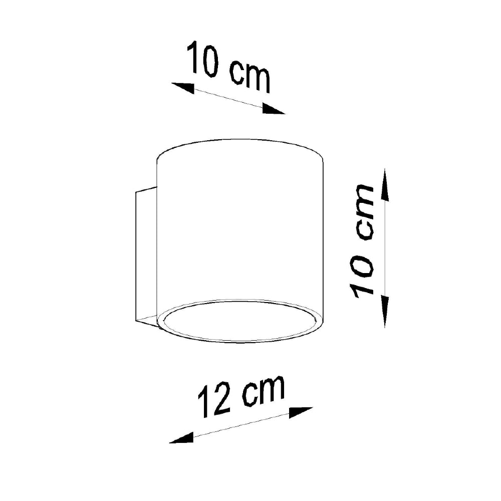 Wandlamp Vici Sollux Wit LxBxH 13x13x13 Glas Nnb