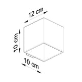 Wandlamp Rico Sollux Wit LxBxH 13x13x13 Glas Nnb
