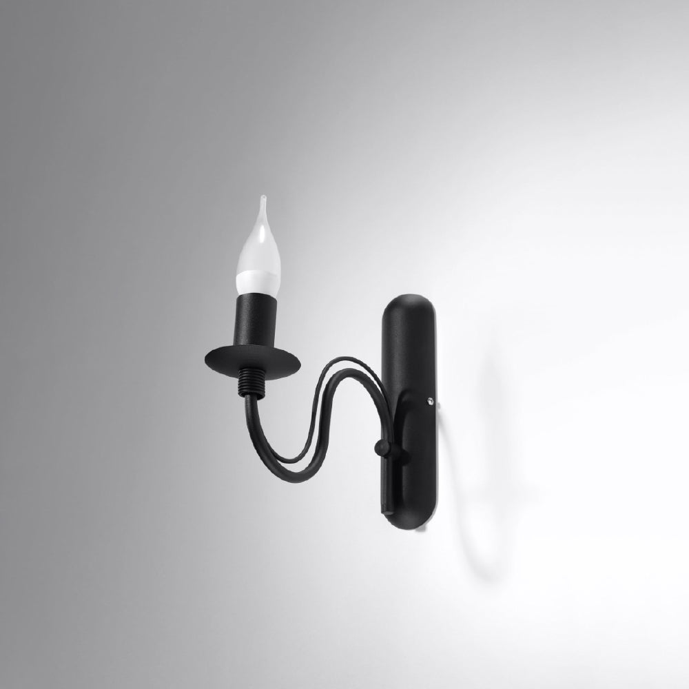 Wandlamp Minerwa Sollux Zwart LxBxH 40x20x15 Metaal Nnb