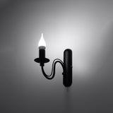 Wandlamp Minerwa Sollux Zwart LxBxH 40x20x15 Metaal Nnb