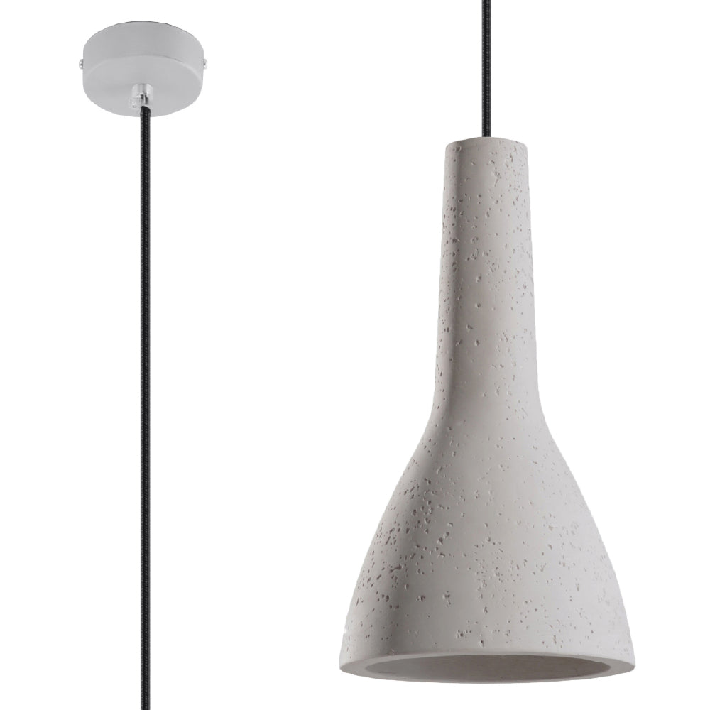 Hanglamp Empoli Sollux Grijs LxBxH 50x20x20 Beton Nnb
