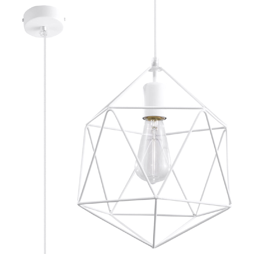 Hanglamp Gaspare Sollux Wit LxBxH 33x33x33 Metaal Nnb