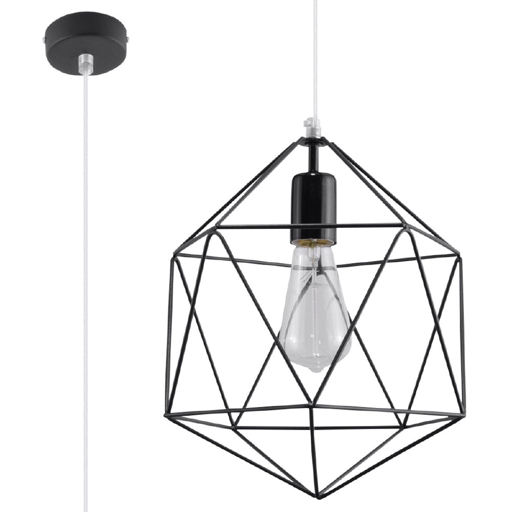 Hanglamp Gaspare Sollux Zwart LxBxH 33x33x33 Metaal Nnb