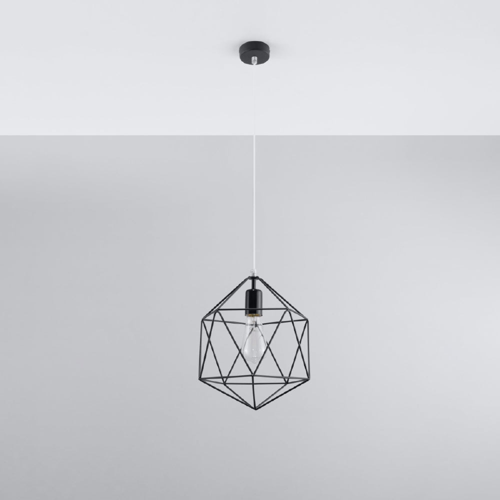 Hanglamp Gaspare Sollux Zwart LxBxH 33x33x33 Metaal Nnb