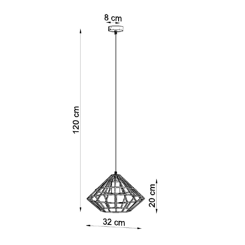 Hanglamp Umberto Sollux Wit LxBxH 33x33x33 Metaal Nnb