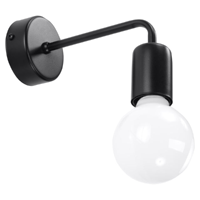 Wandlamp Duomo Sollux Zwart LxBxH 17x10x10 Metaal Nnb