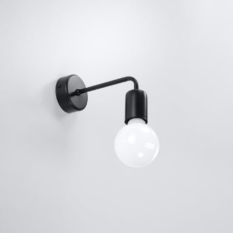 Wandlamp Duomo Sollux Zwart LxBxH 17x10x10 Metaal Nnb