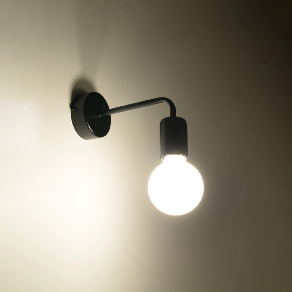 Wandlamp Duomo Sollux Zwart LxBxH 17x10x10 Metaal Nnb