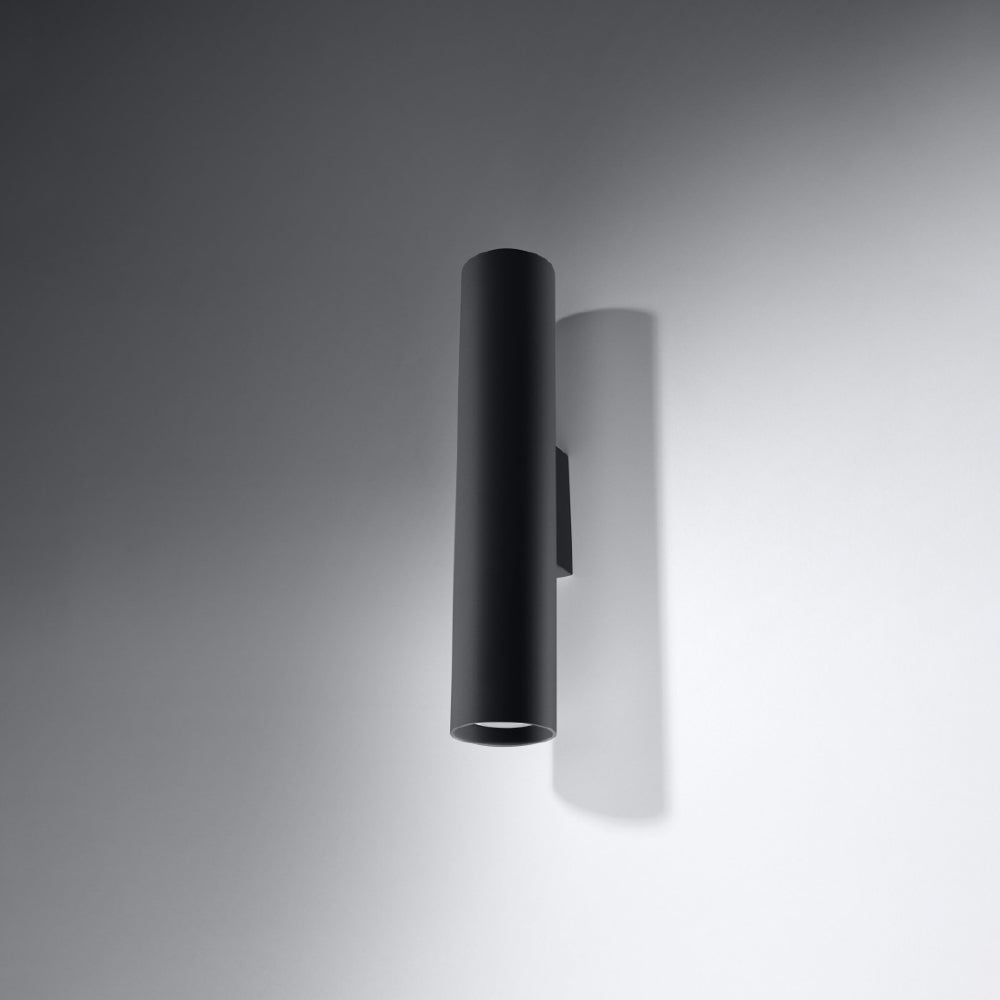 Wandlamp Lagos Sollux Zwart LxBxH 14x14x31 Metaal Nnb