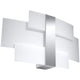 Wandlamp Celia Sollux Zilver, Wit LxBxH 40x20x15 Metaal, Glas Nnb