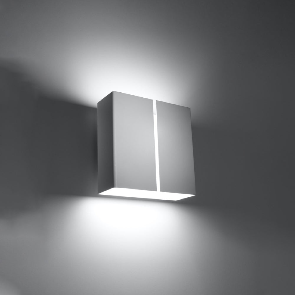 Wandlamp Linea Sollux Wit LxBxH 26x26x15 Metaal Nnb
