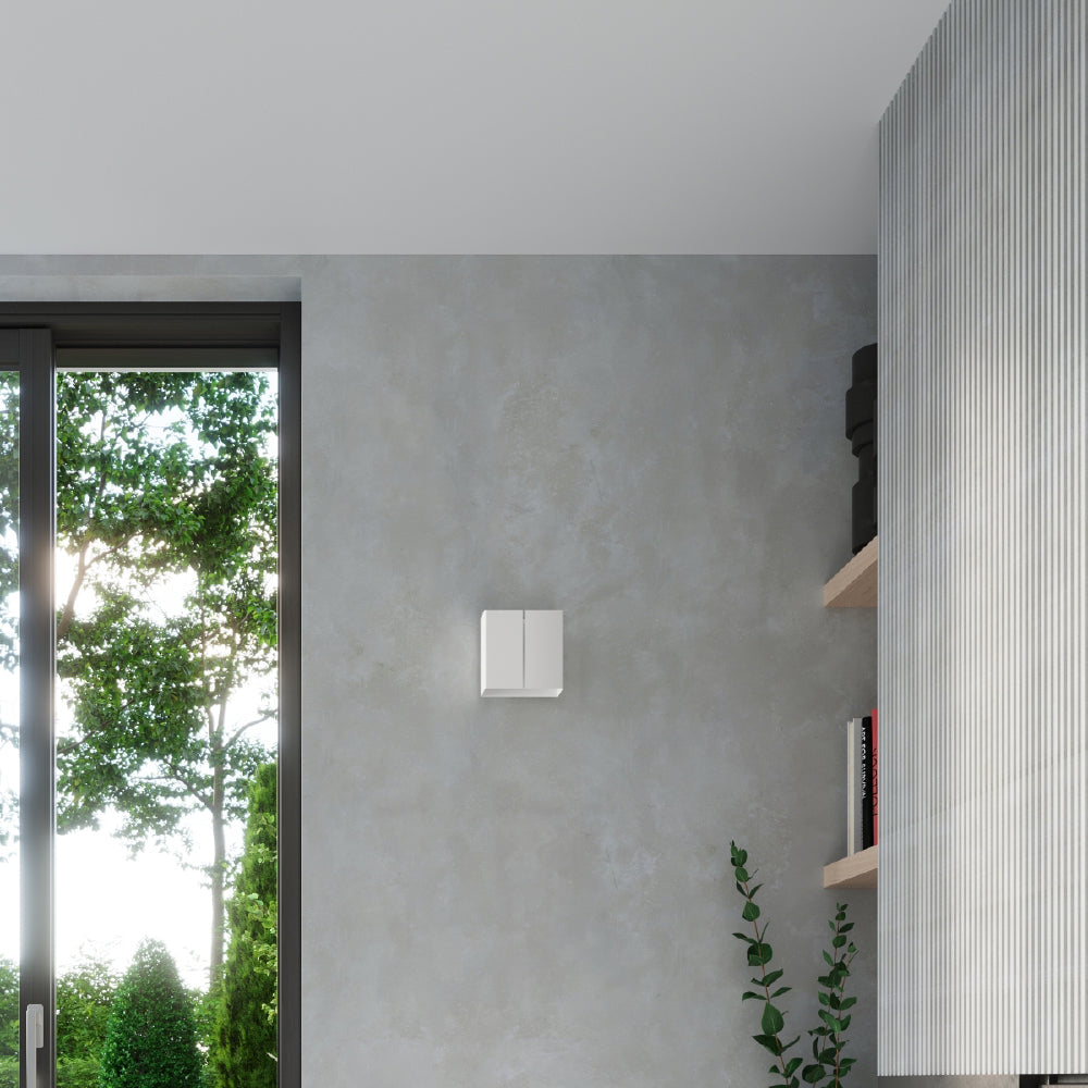 Wandlamp Linea Sollux Wit LxBxH 26x26x15 Metaal Nnb