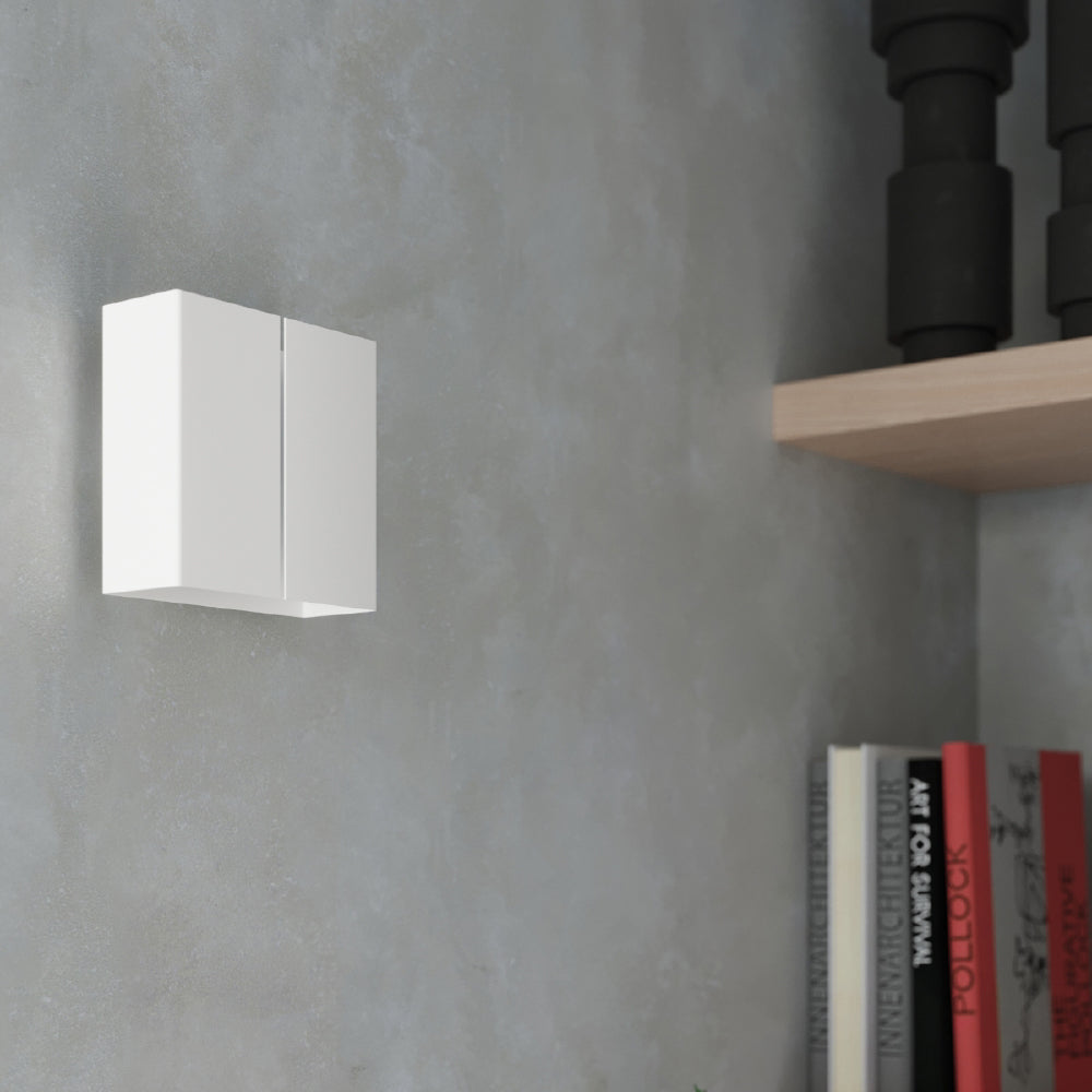 Wandlamp Linea Sollux Wit LxBxH 26x26x15 Metaal Nnb