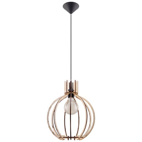 Hanglamp Arancia Sollux Naturel LxBxH 40x21x16 Hout Nnb