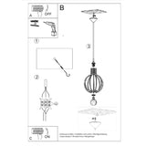 Hanglamp Arancia Sollux Naturel LxBxH 40x21x16 Hout Nnb