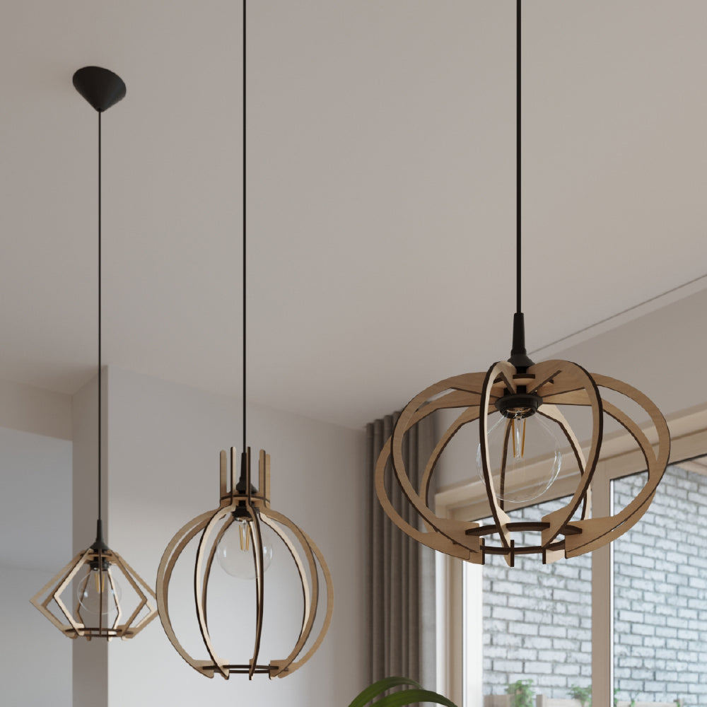Hanglamp Arancia Sollux Naturel LxBxH 40x21x16 Hout Nnb