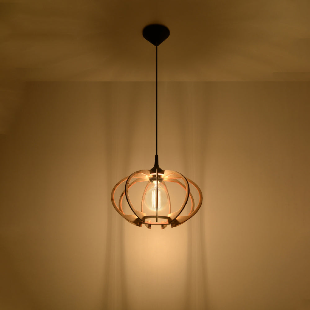 Hanglamp Mandelino Sollux Naturel Hout Nnb