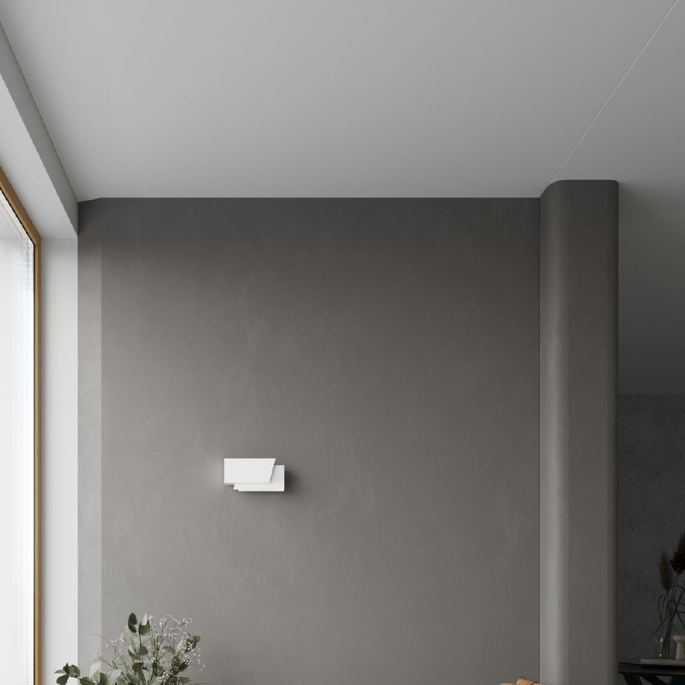 Wandlamp Piegare Sollux Wit LxBxH 31x17x12 Metaal Nnb
