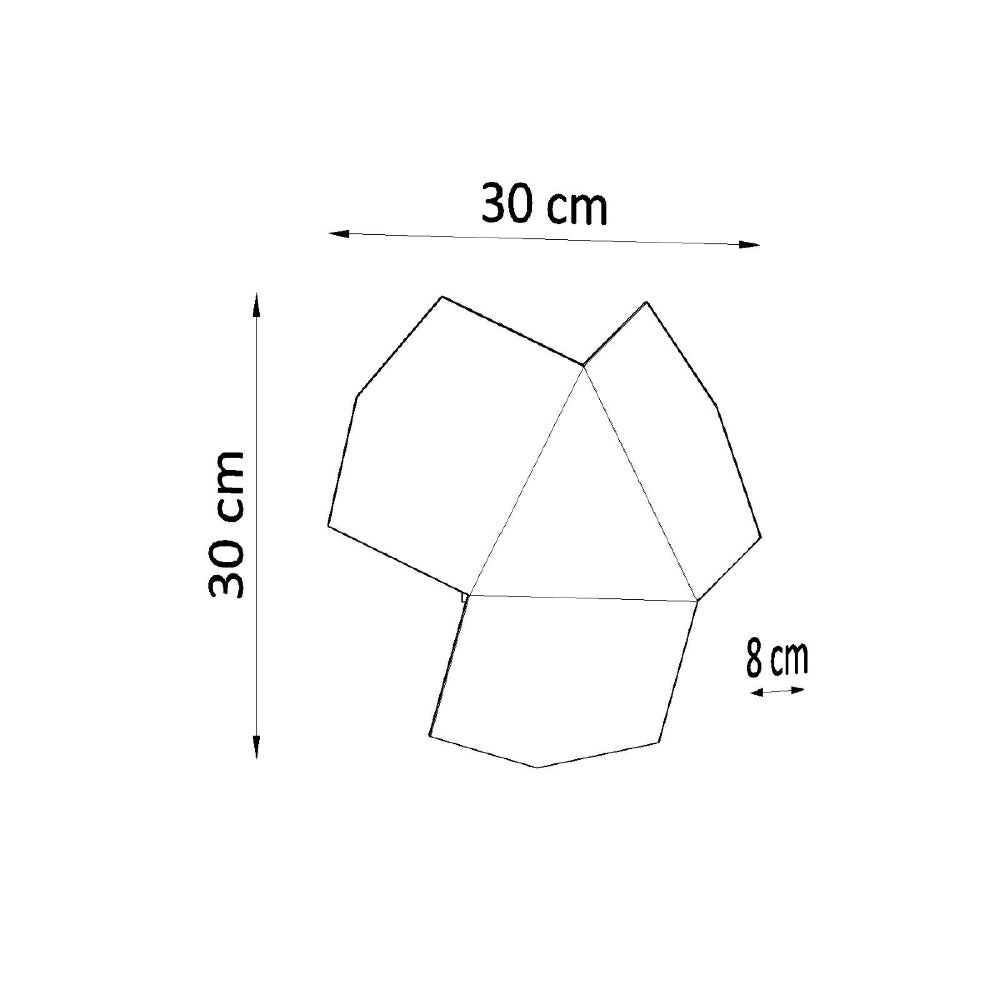 Wandlamp Tre Sollux Wit LxBxH 26x26x15 Metaal Nnb