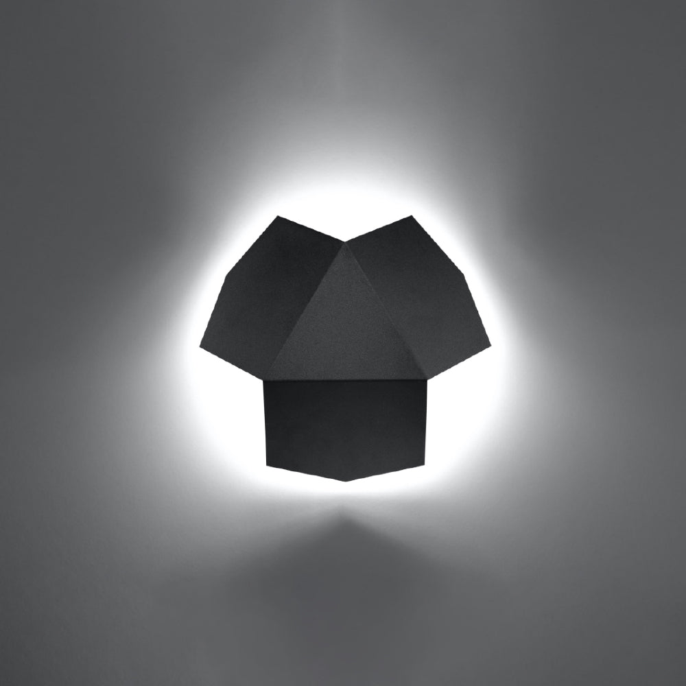 Wandlamp Tre Sollux Zwart LxBxH 26x26x15 Metaal Nnb