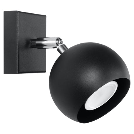 Wandlamp Oculare Sollux Zwart LxBxH 17x10x10 Metaal Nnb