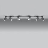 Plafondlamp Merida Sollux Grijs LxBxH 122x17x10 Metaal Nnb