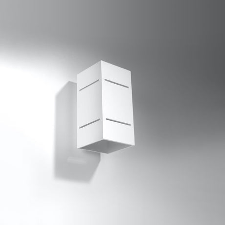 Wandlamp Blocco Sollux Wit LxBxH 31x14x14 Aluminium Nnb