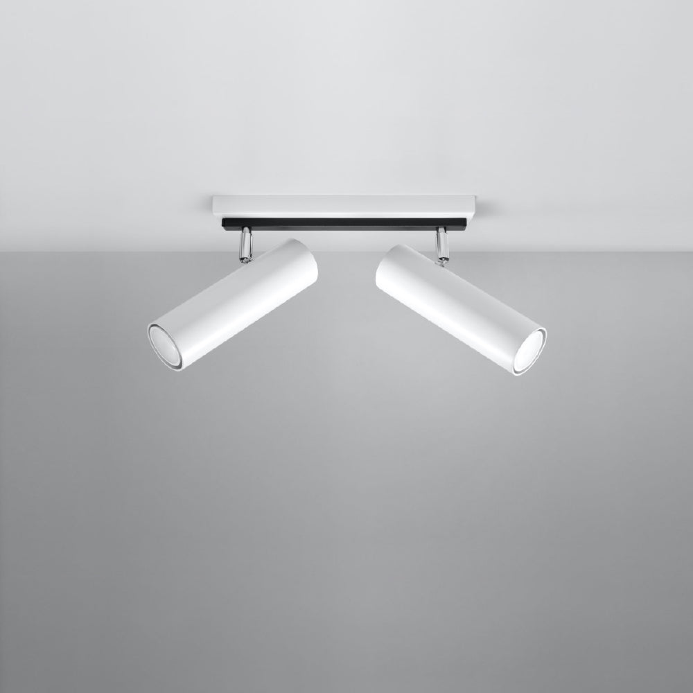 Plafondlamp Direzione Sollux Wit LxBxH 40x20x15 Metaal Nnb