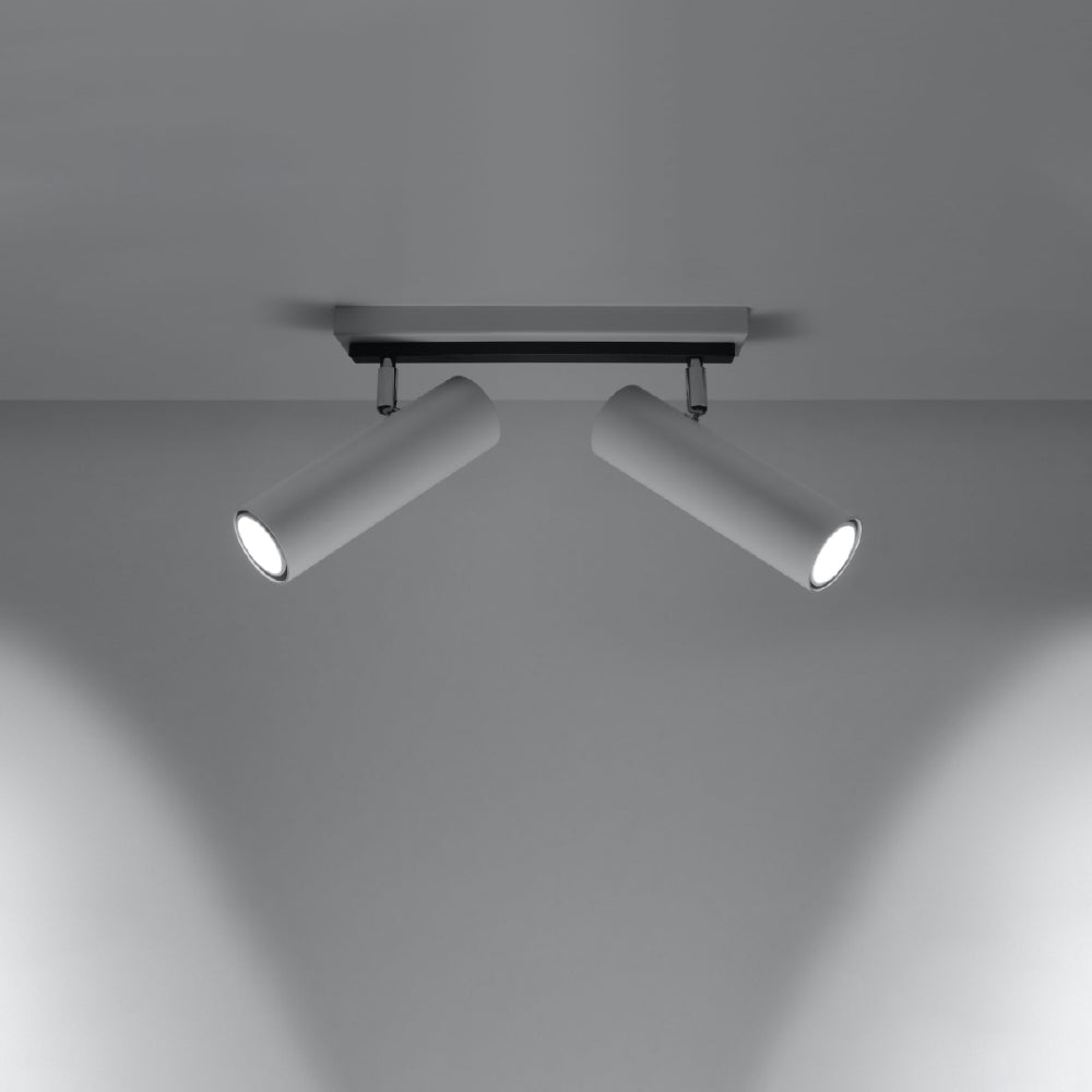 Plafondlamp Direzione Sollux Wit LxBxH 40x20x15 Metaal Nnb