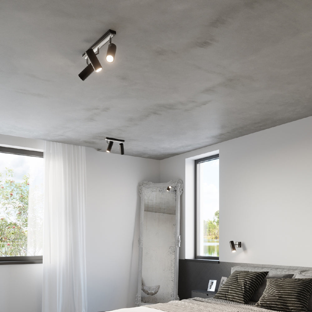 Wandlamp Direzione Sollux Zwart LxBxH 31x17x12 Metaal Nnb