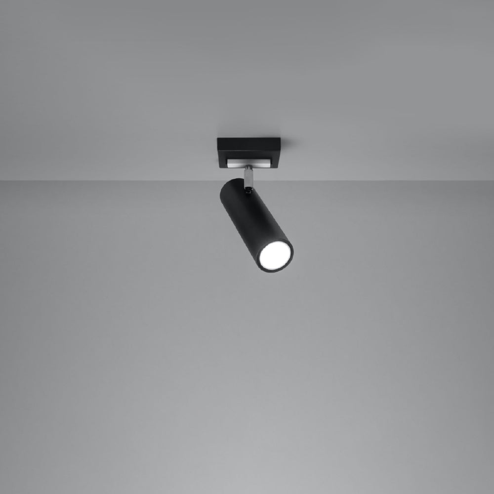 Plafondlamp Direzione Sollux Zwart LxBxH 31x17x12 Metaal Nnb