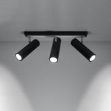 Plafondlamp Direzione Sollux Zwart LxBxH 50x20x20 Metaal Nnb
