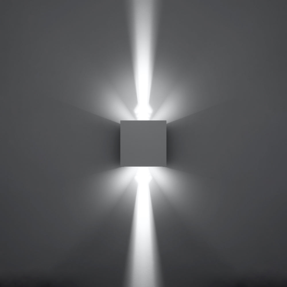 Wandlamp Luca Sollux Wit LxBxH 11x11x11 Aluminium Nnb