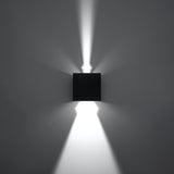 Wandlamp Luca Sollux Zwart LxBxH 11x11x11 Aluminium Nnb