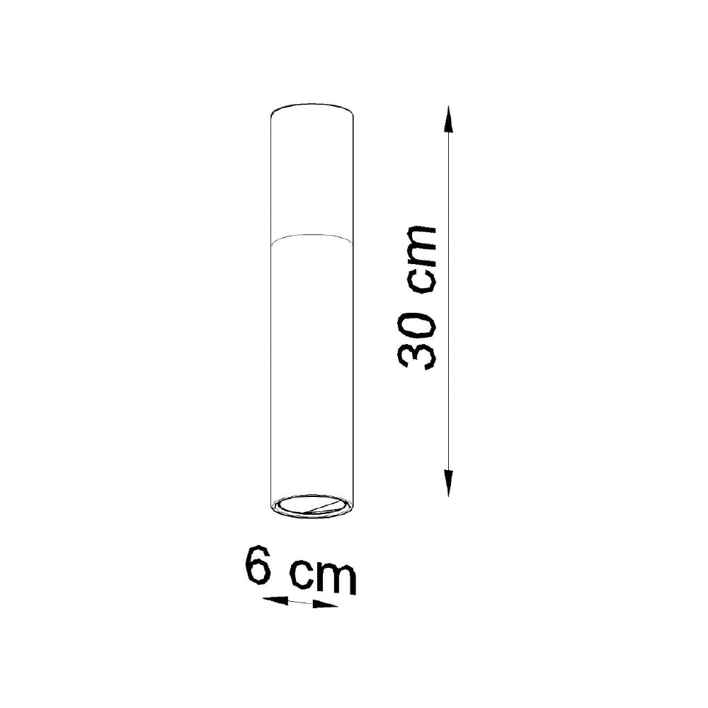Plafondlamp Pablo Sollux Zwart, Naturel LxBxH 31x17x12 Metaal, Hout Nnb