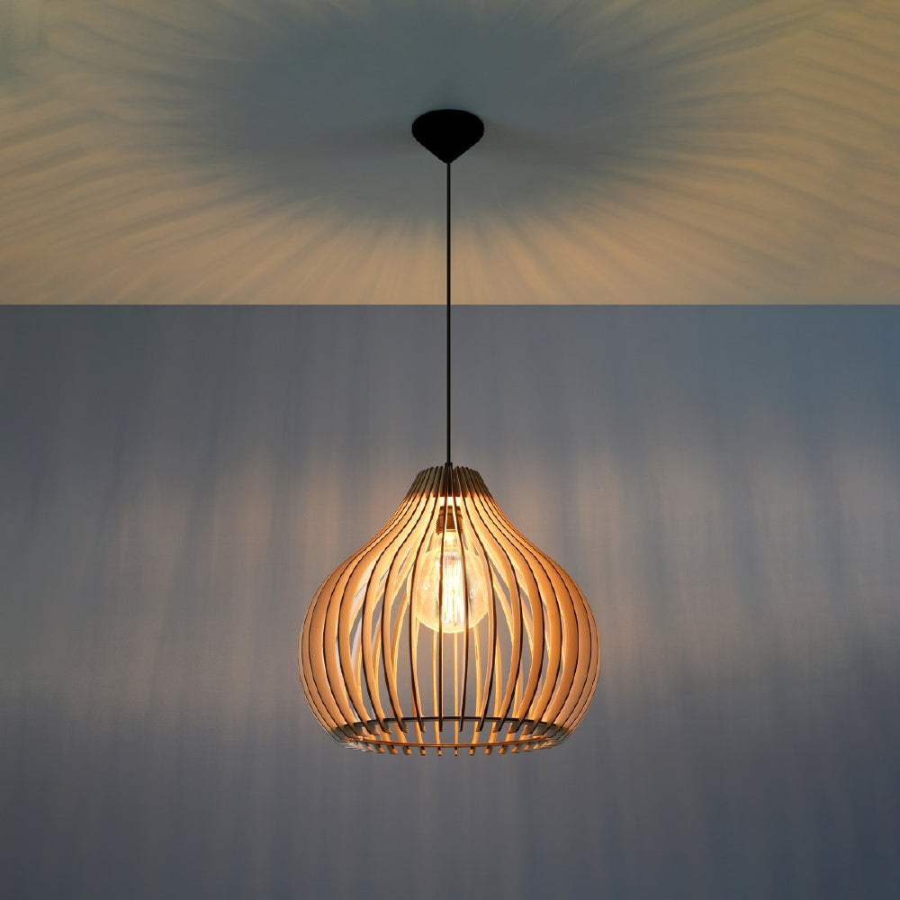 Hanglamp Aprilla Sollux Naturel LxBxH 40x40x40 Hout Nnb