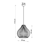 Hanglamp Aprilla Sollux Naturel LxBxH 40x40x40 Hout Nnb