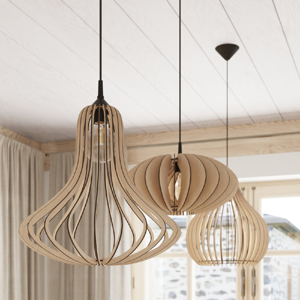 Hanglamp Aprilla Sollux Naturel LxBxH 40x40x40 Hout Nnb
