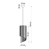 Hanglamp Alexia Sollux Naturel LxBxH 50x40x30 Hout Nnb