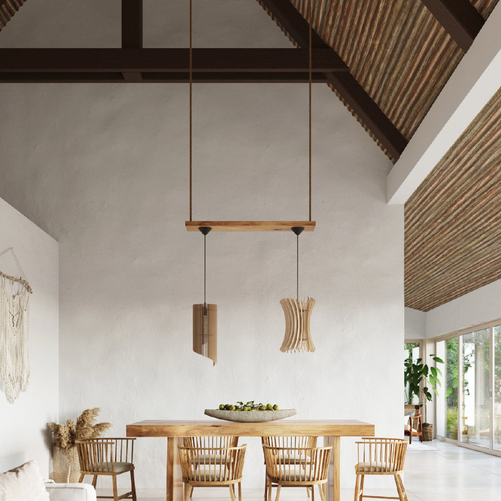 Hanglamp Alexia Sollux Naturel LxBxH 50x40x30 Hout Nnb