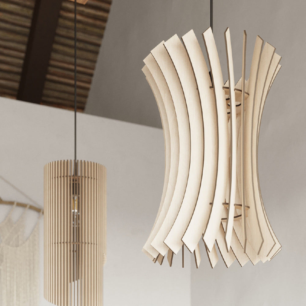 Hanglamp Alexia Sollux Naturel LxBxH 50x40x30 Hout Nnb