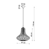 Hanglamp Elza Sollux Naturel LxBxH 50x50x50 Hout Nnb