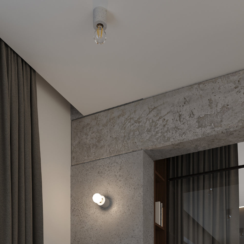 Wandlamp Salgado Sollux Grijs LxBxH 13x13x13 Beton Nnb