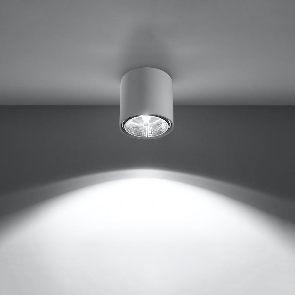 Plafondlamp Tiube Sollux Wit LxBxH 13x13x13 Aluminium Nnb